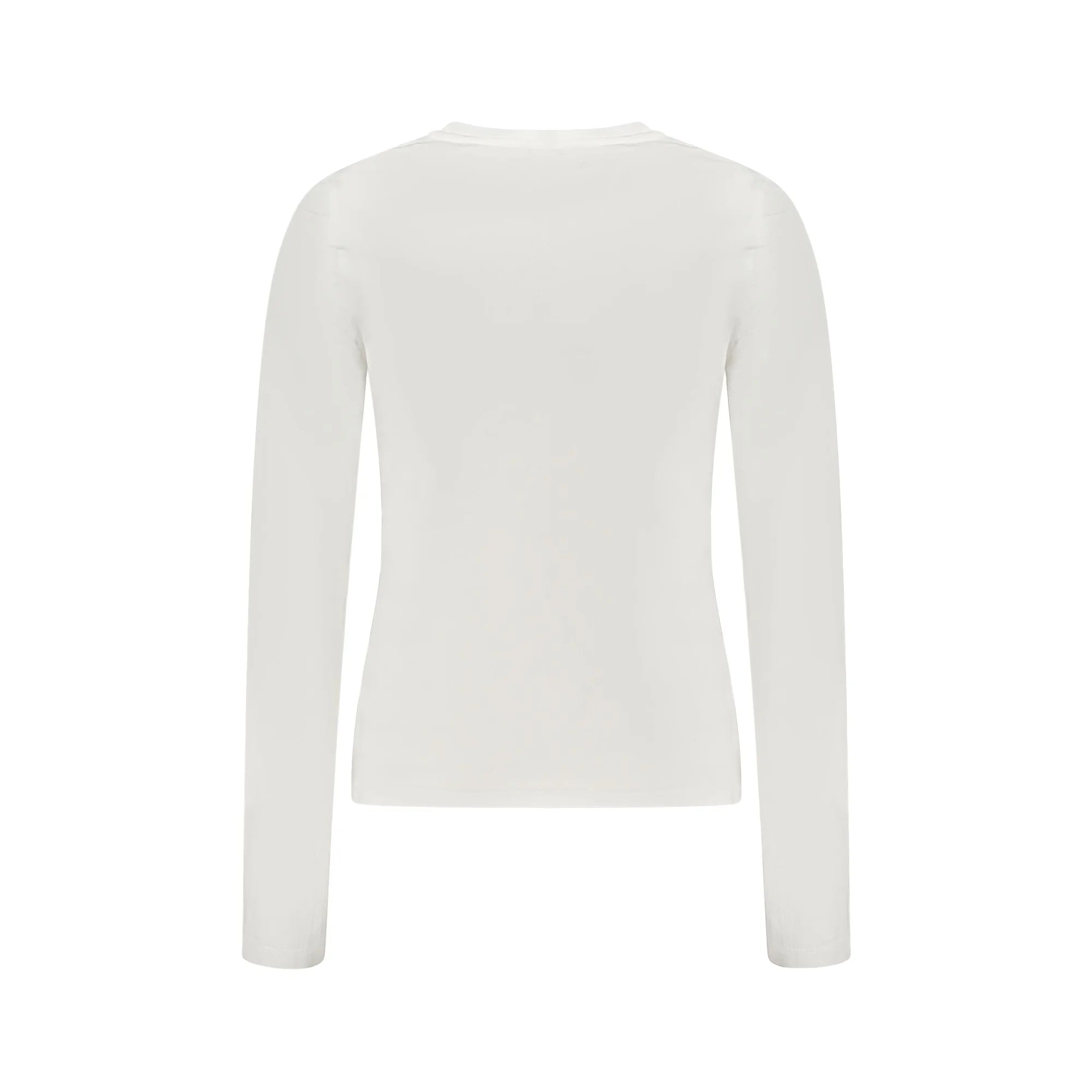 GUESS JEANS T-SHIRT MANICHE LUNGHE DONNA BIANCO