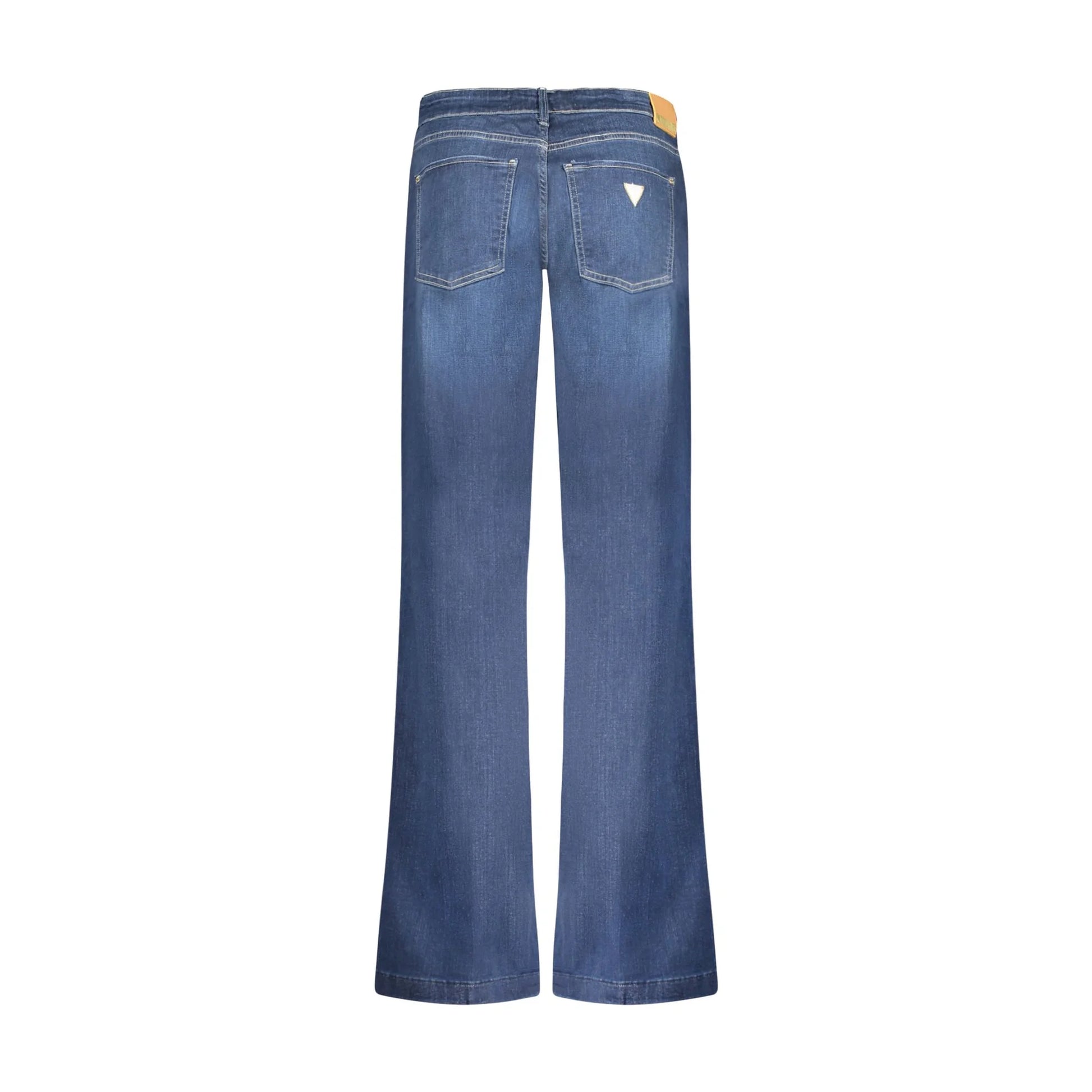Guess Jeans Pantaloni Donna Blu Logo - vista 2