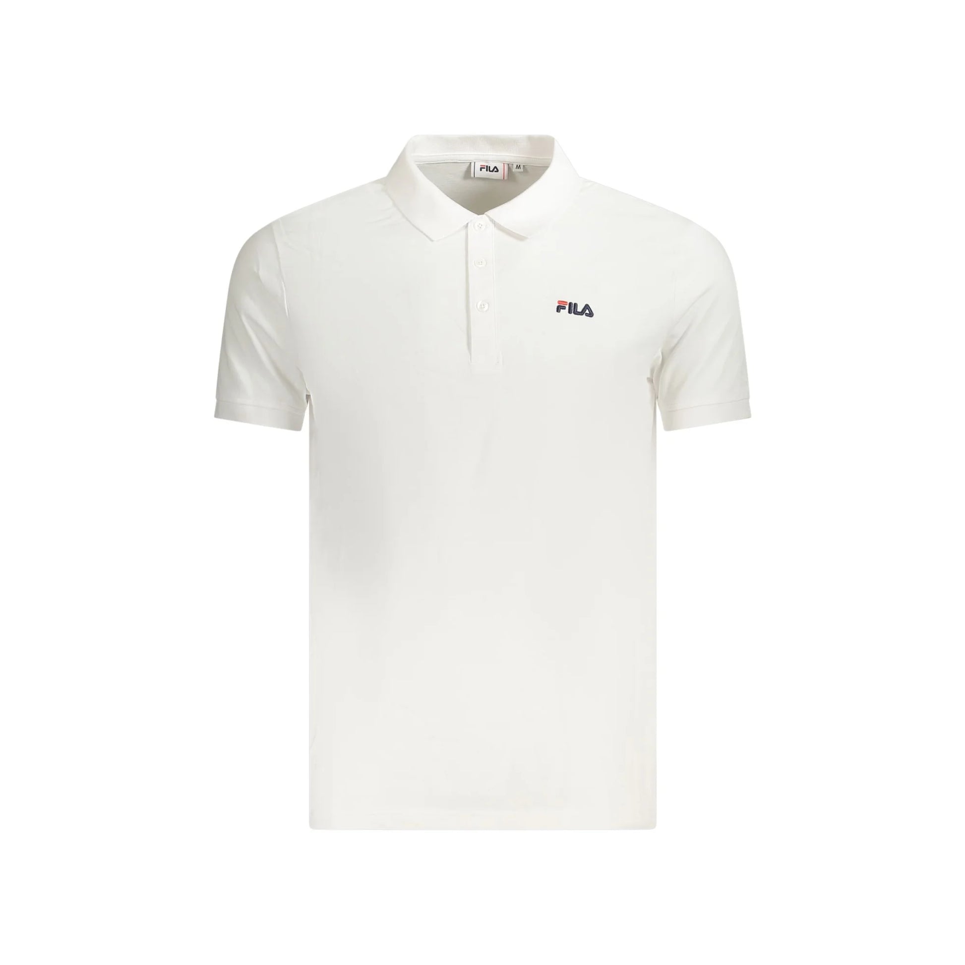Fila Polo Maniche Corte Uomo Bianca Ricamo Bianco - foto prodotto
