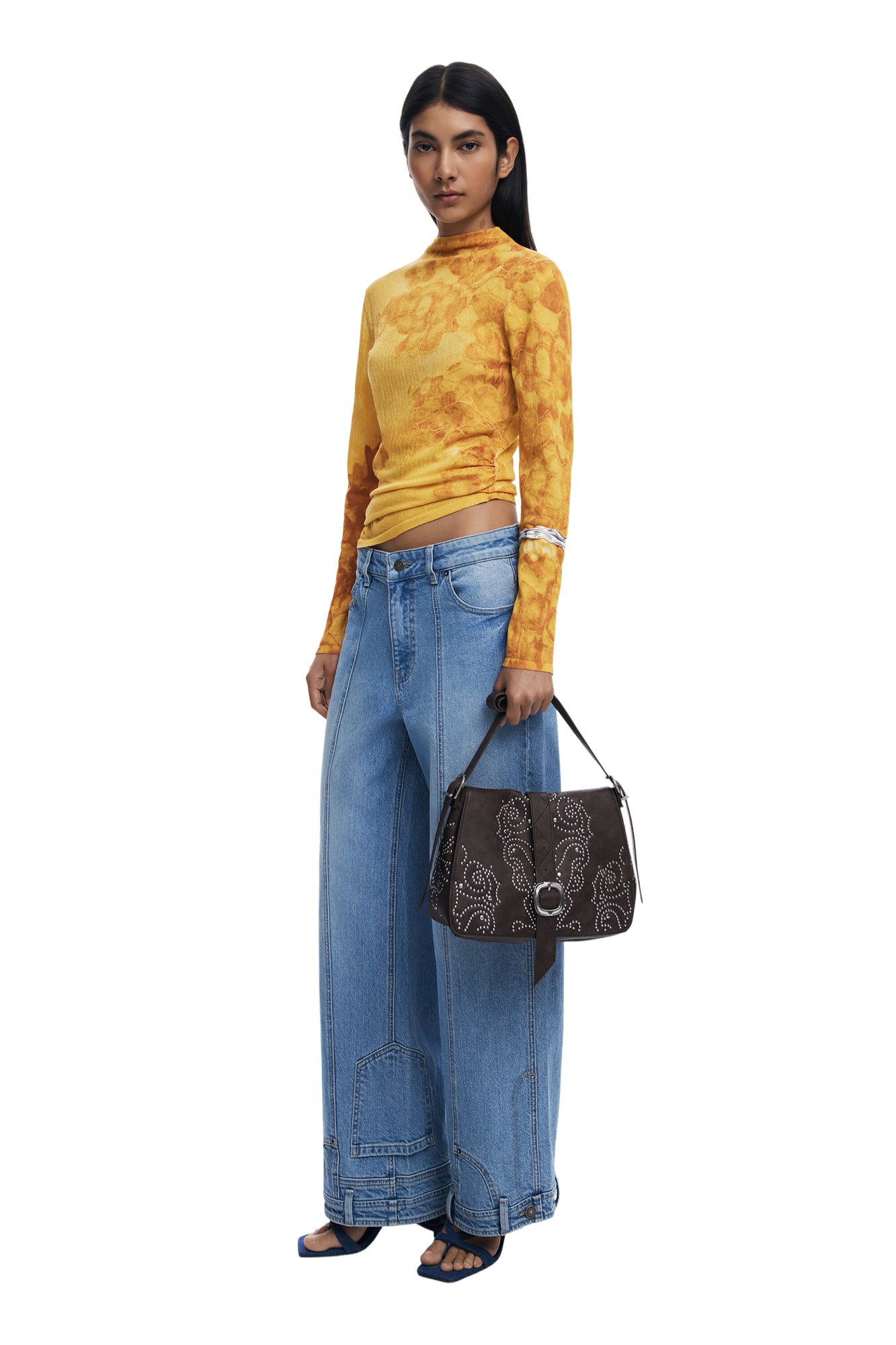 DESIGUAL Borsa Donna Marrone Poker Face Posadas con Borchie Borse - vista 2