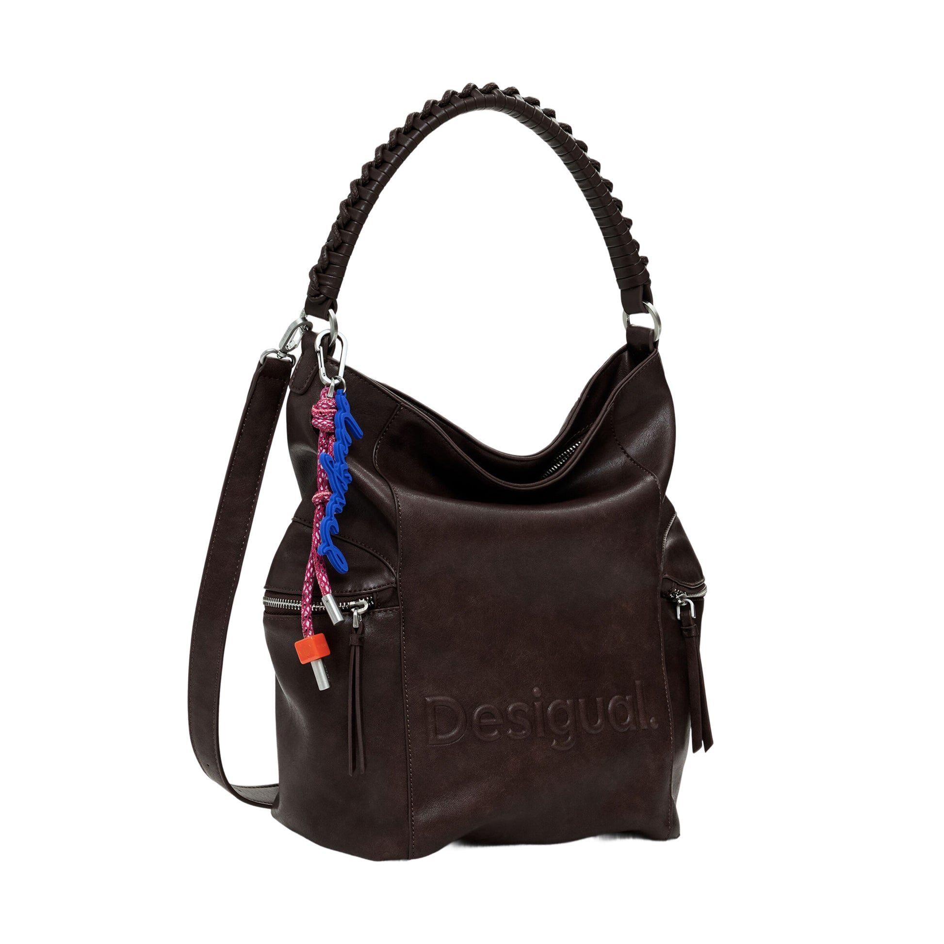 DESIGUAL Zaino Donna Marrone Half Logo Africa con Stampa Zaini - vista 3