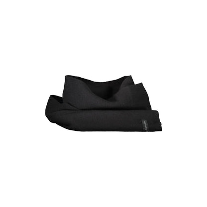 Calvin Klein Sciarpa Donna Nera Ricamo Sciarpe nero - vista 2