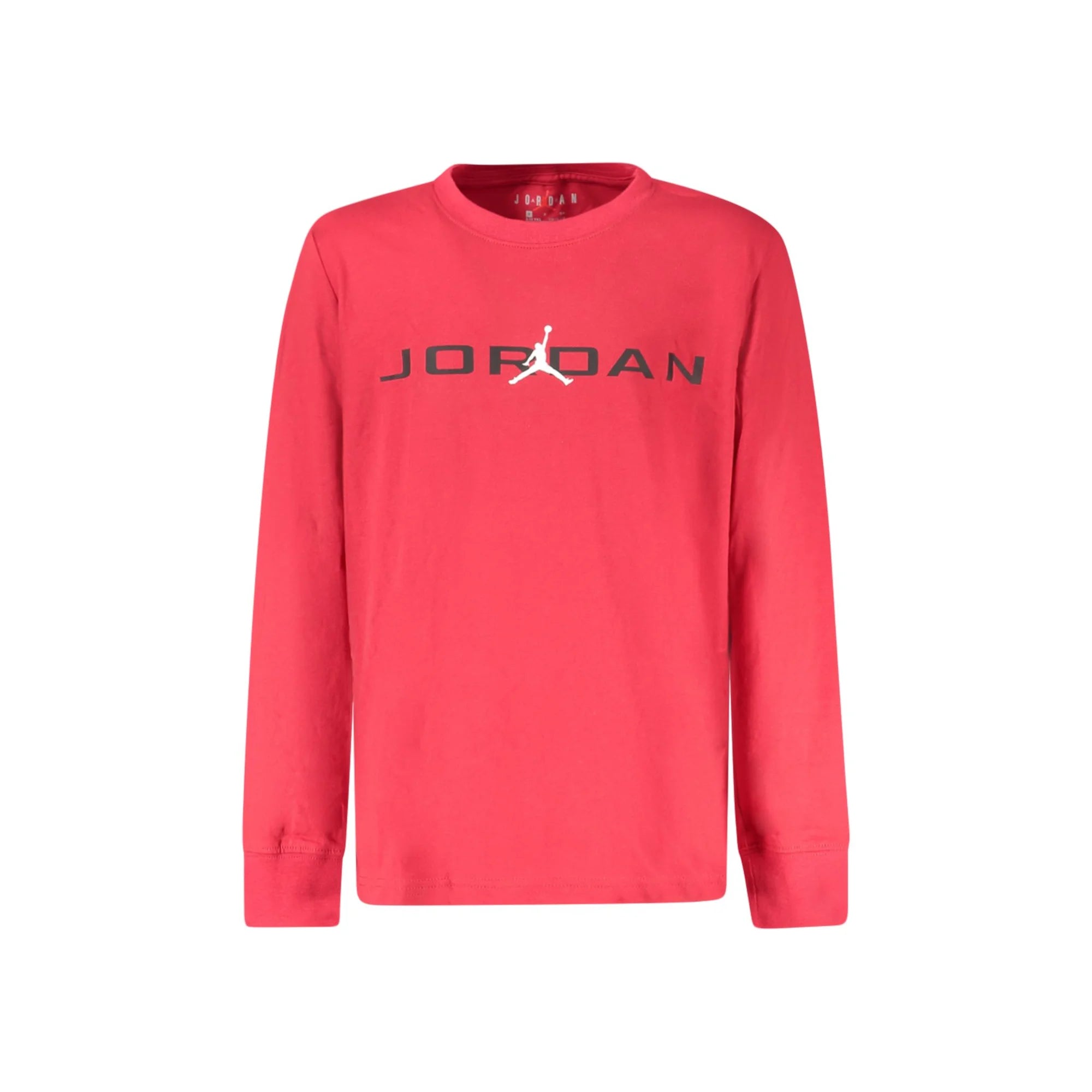 JORDAN T-SHIRT MANICHE LUNGHE BAMBINO ROSSO
