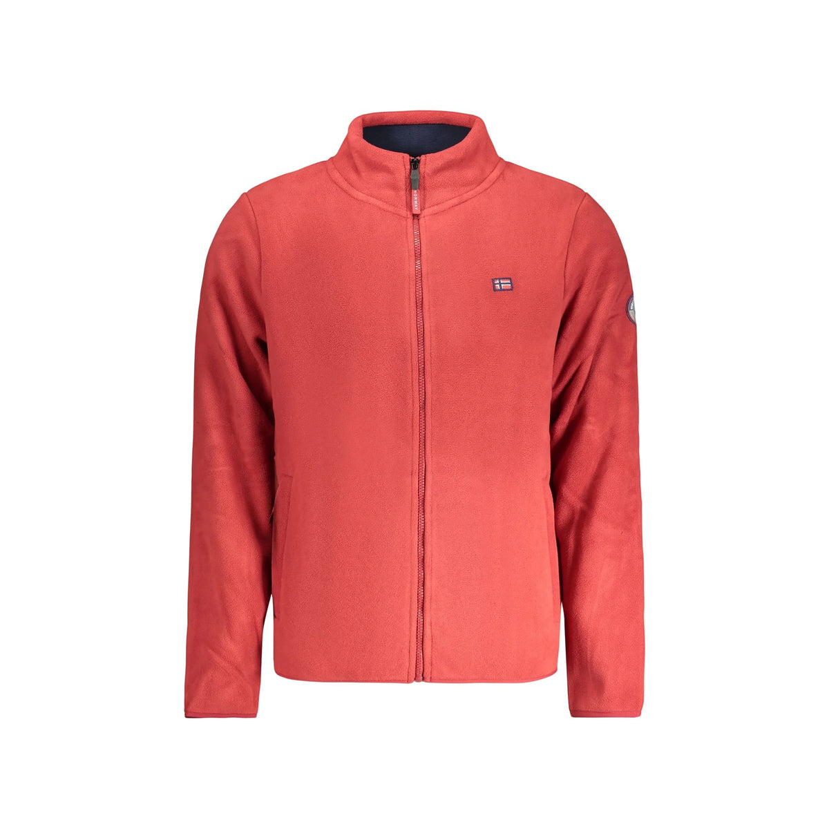 NORWAY 1963 FELPA CON ZIP UOMO ROSSO