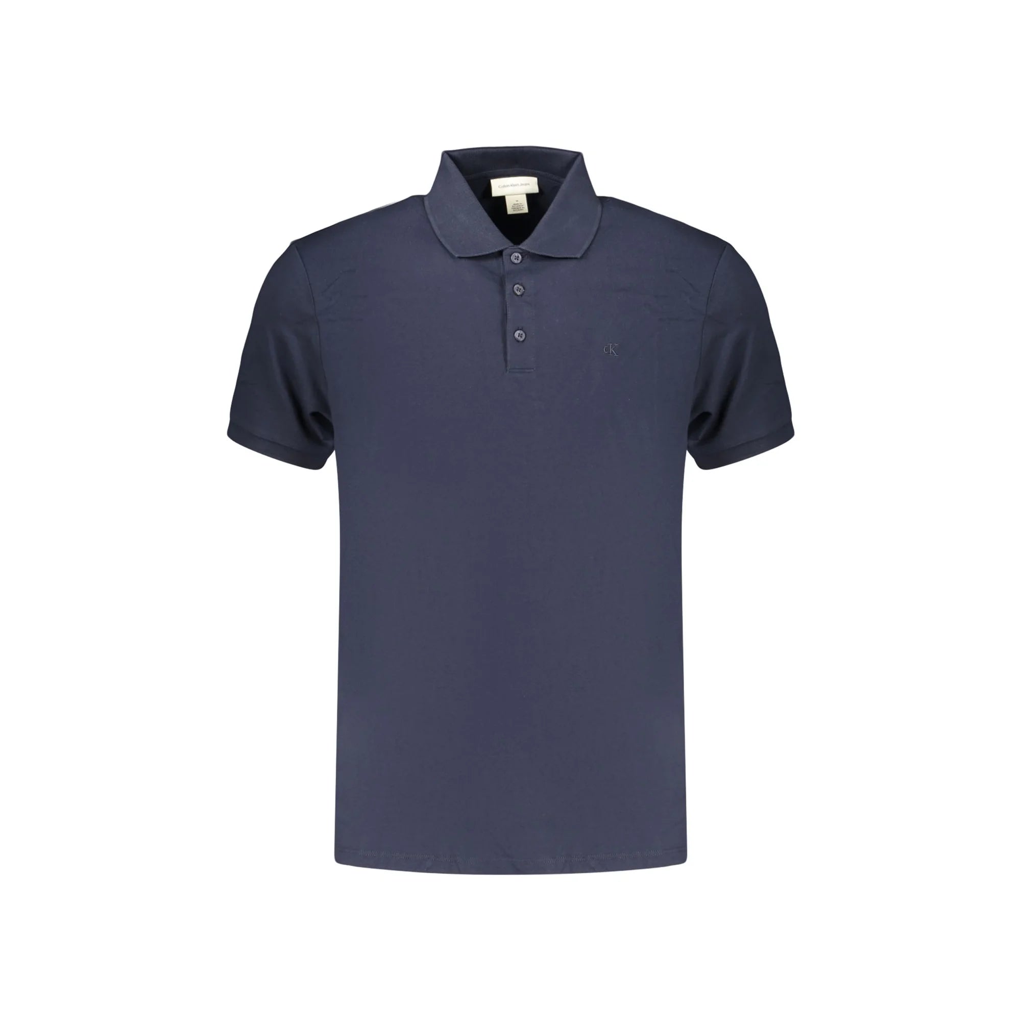 CALVIN KLEIN POLO MANICHE CORTE UOMO BLU