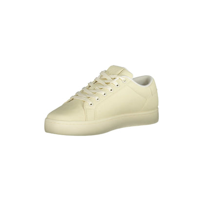 CALVIN KLEIN Scarpe Sneakers Uomo Bianche con Tomaia Traspirante bianco - vista 3