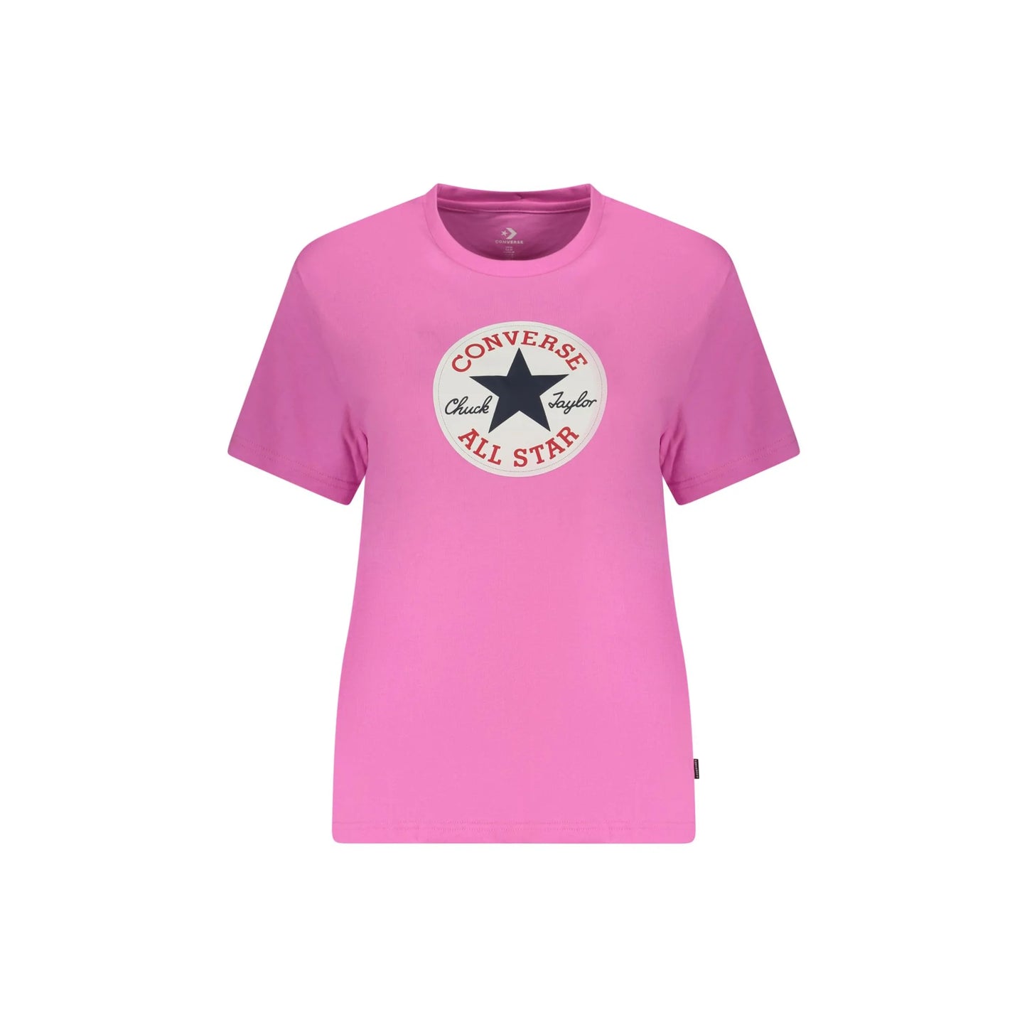 CONVERSE T-SHIRT MANICHE CORTE DONNA ROSA