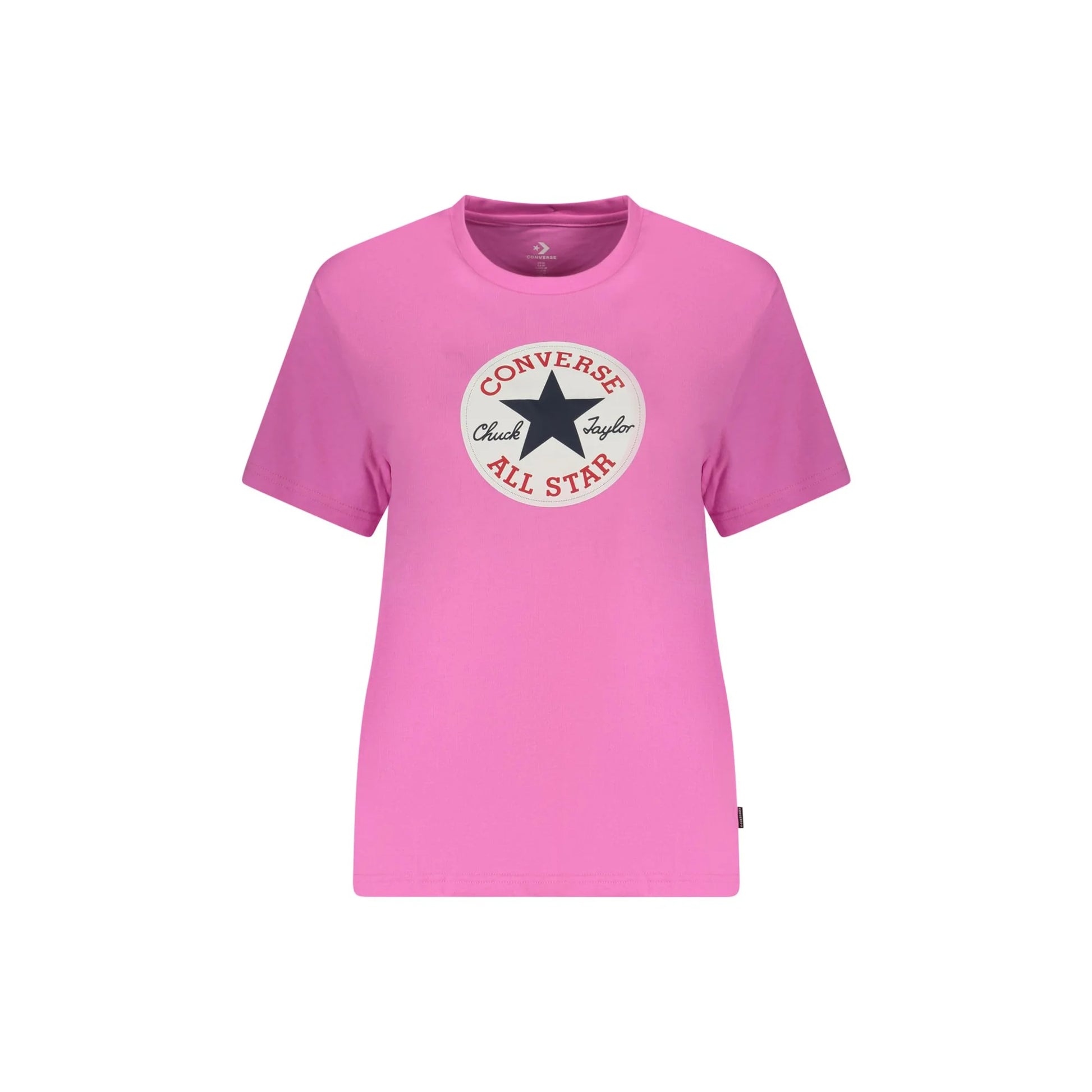 CONVERSE T-SHIRT MANICHE CORTE DONNA ROSA