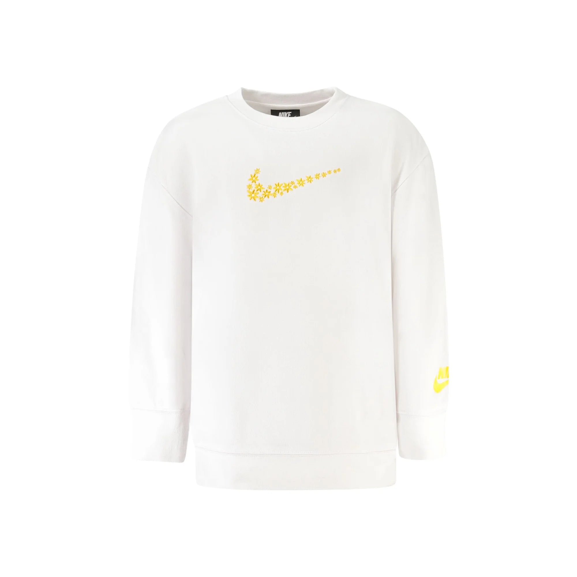 NIKE FELPA SENZA ZIP BAMBINA BIANCO