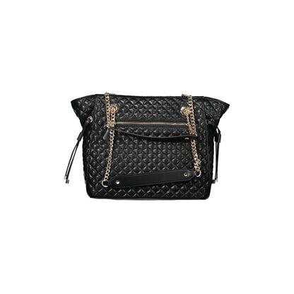 Guess Jeans Borsa a Spalla Donna Nera Logo Borse nero - vista 2