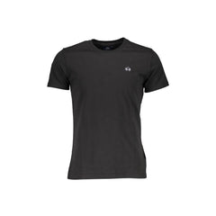 La Martina T-Shirt Maniche Corte Uomo Nera Ricamo
