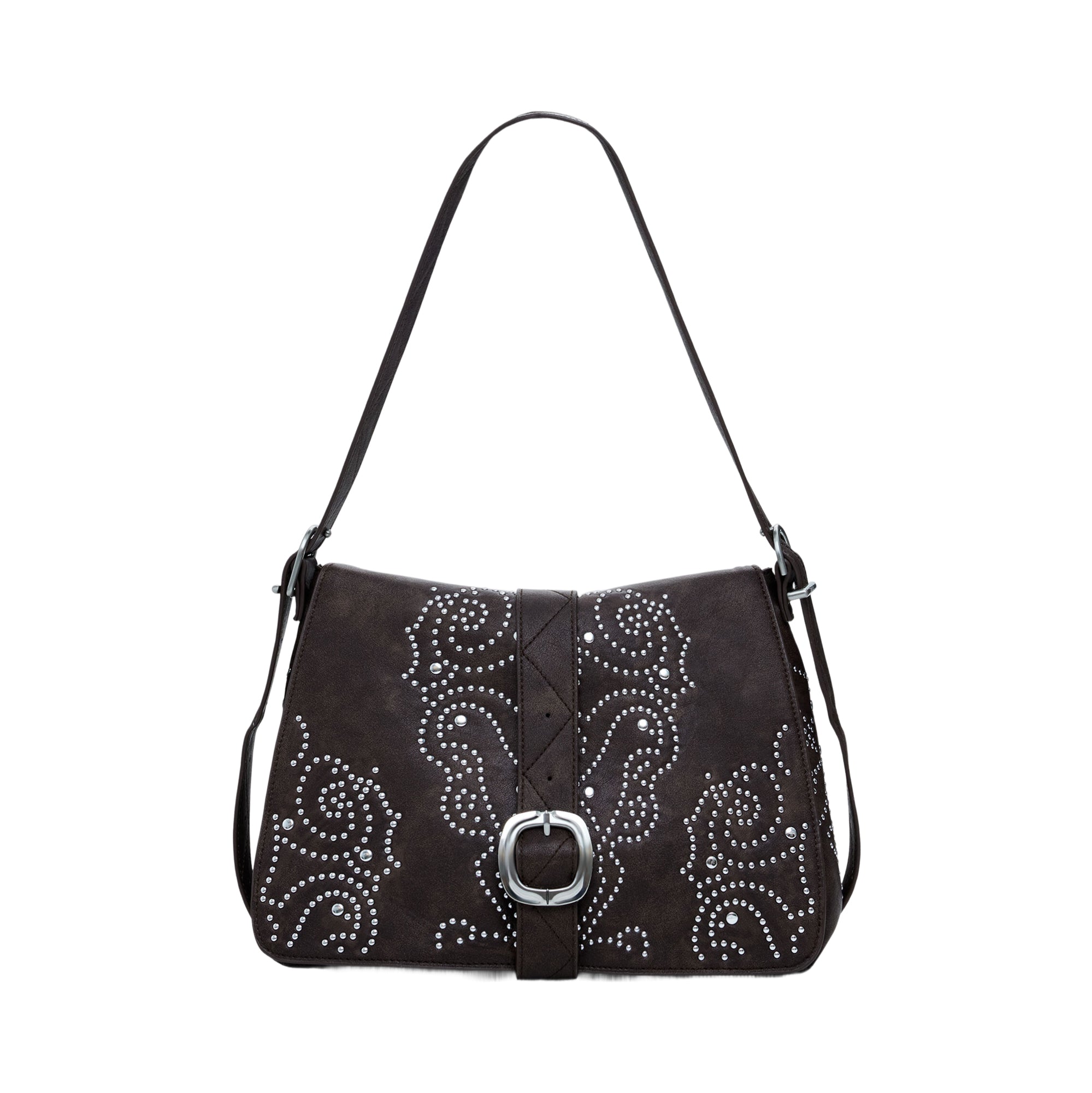 DESIGUAL Borsa Donna Marrone Poker Face Posadas con Borchie Borse - foto prodotto