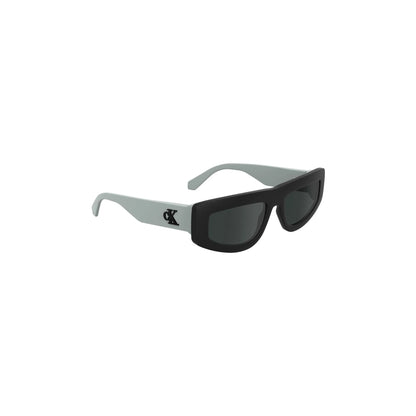 Calvin Klein Occhiali da Sole Donna Nero Lente a Goccia Logo - vista 3