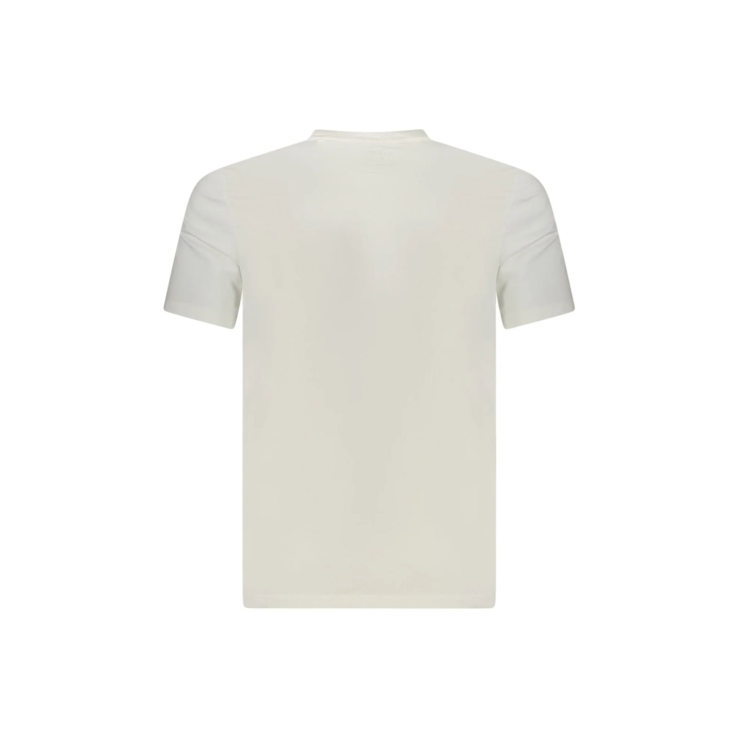 Guess Jeans T-Shirt Maniche Corte Uomo Bianca Stampa in Rilievo Logo bianco - vista 2