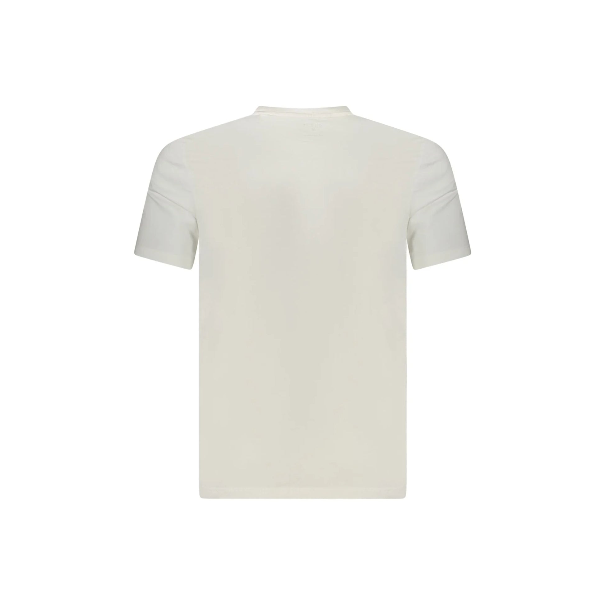 Guess Jeans T-Shirt Maniche Corte Uomo Bianca Stampa in Rilievo Logo bianco - vista 2