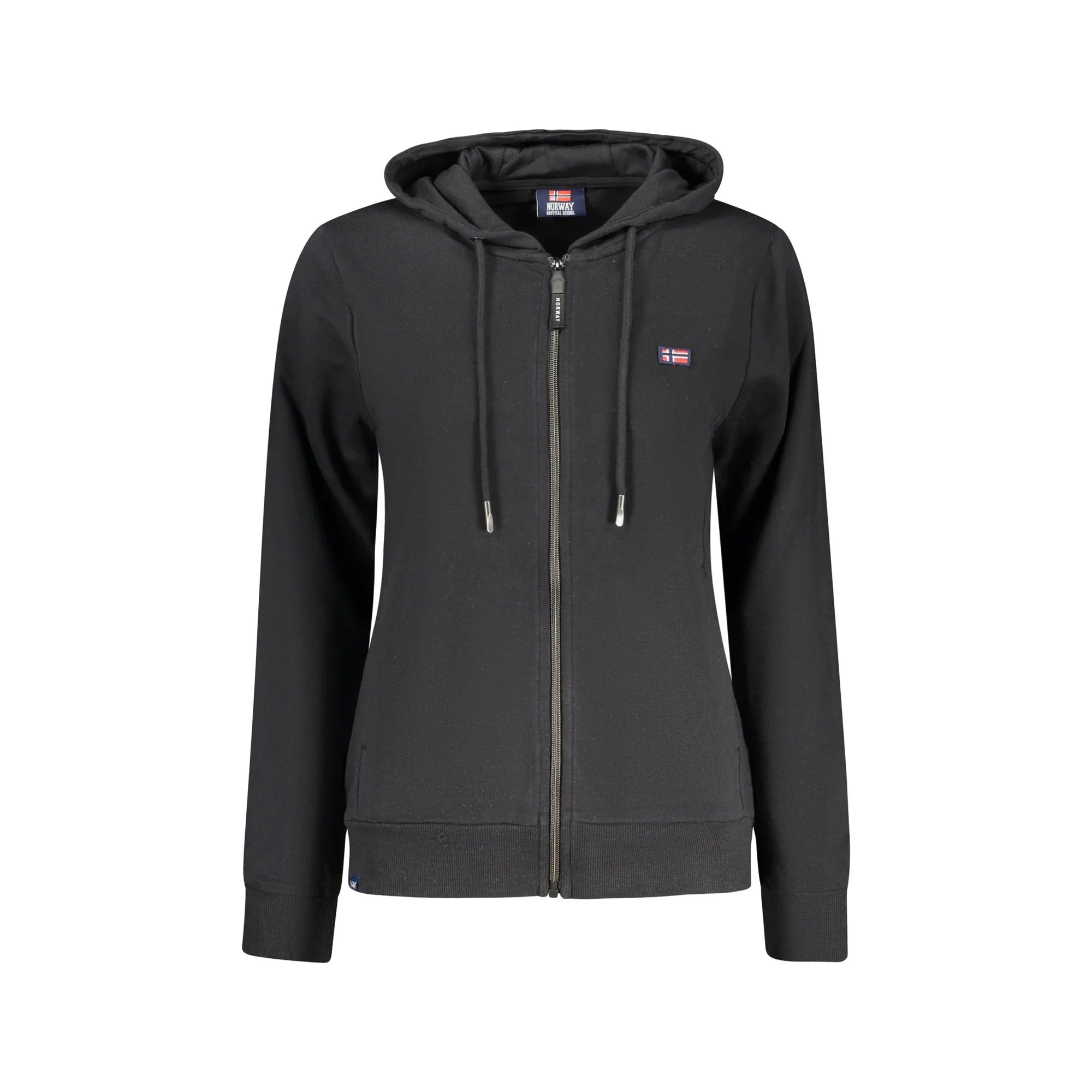 NORWAY 1963 FELPA CON ZIP DONNA NERO