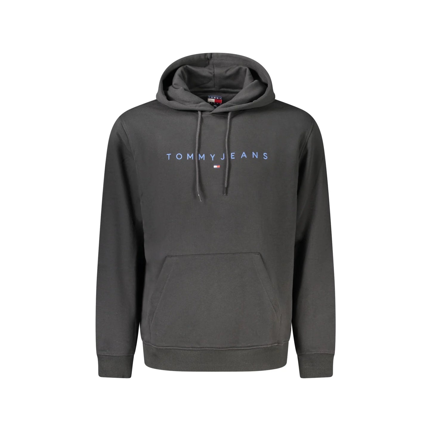 Tommy Hilfiger Felpa Uomo Nera Cappuccio Felpata Tascone Logo Felpe Nero - foto prodotto