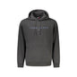 Tommy Hilfiger Felpa Uomo Nera Cappuccio Felpata Tascone Logo Felpe Nero - foto prodotto