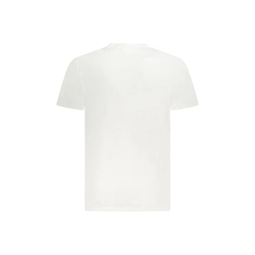 Calvin Klein T-Shirt Uomo Bianca Maniche Corte Ricamo Logo bianco - vista 2