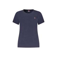Norway 1963 T-Shirt Short Sleeves Women Blue Embroidery