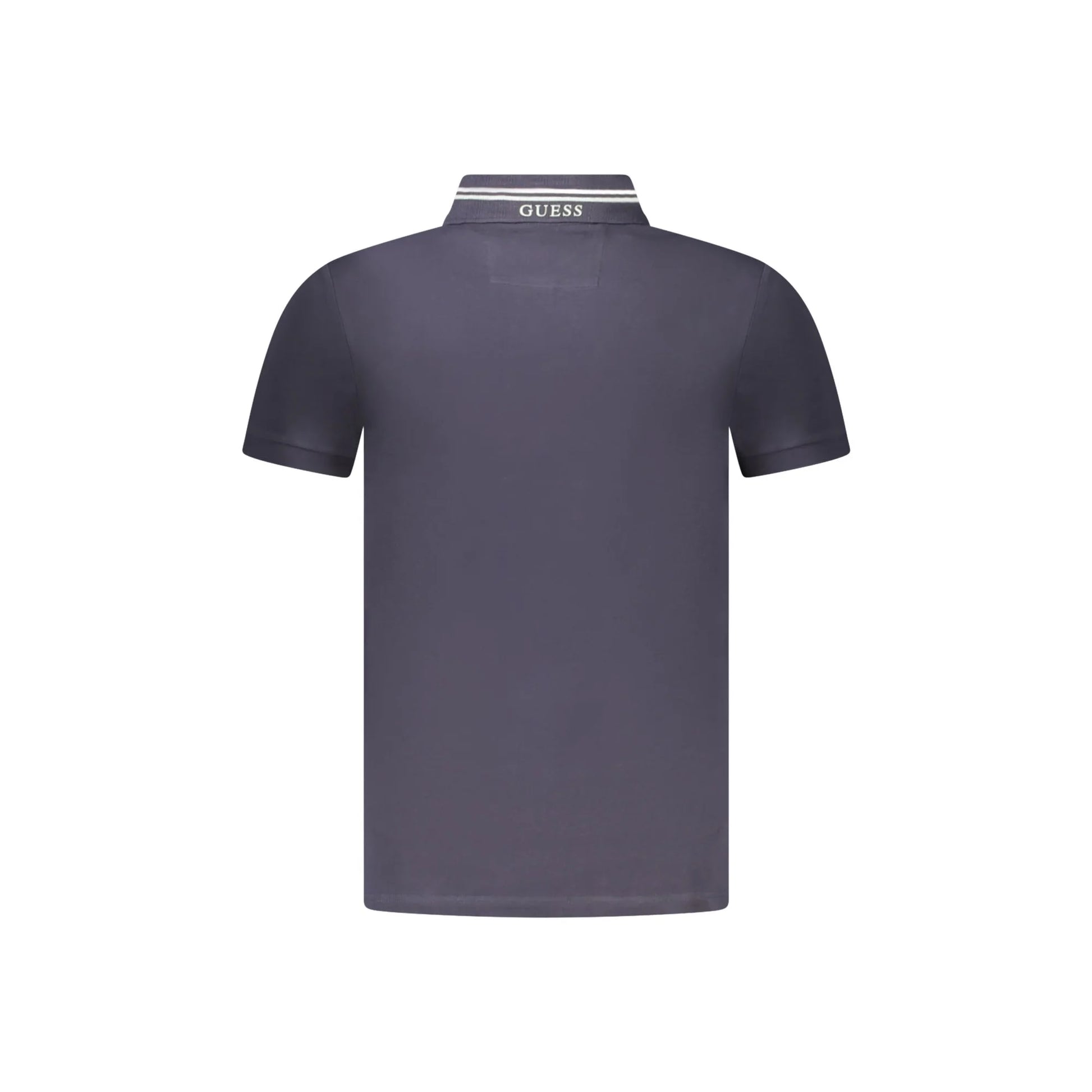 Guess Jeans Polo Maniche Corte Uomo Blu Logo - vista 2