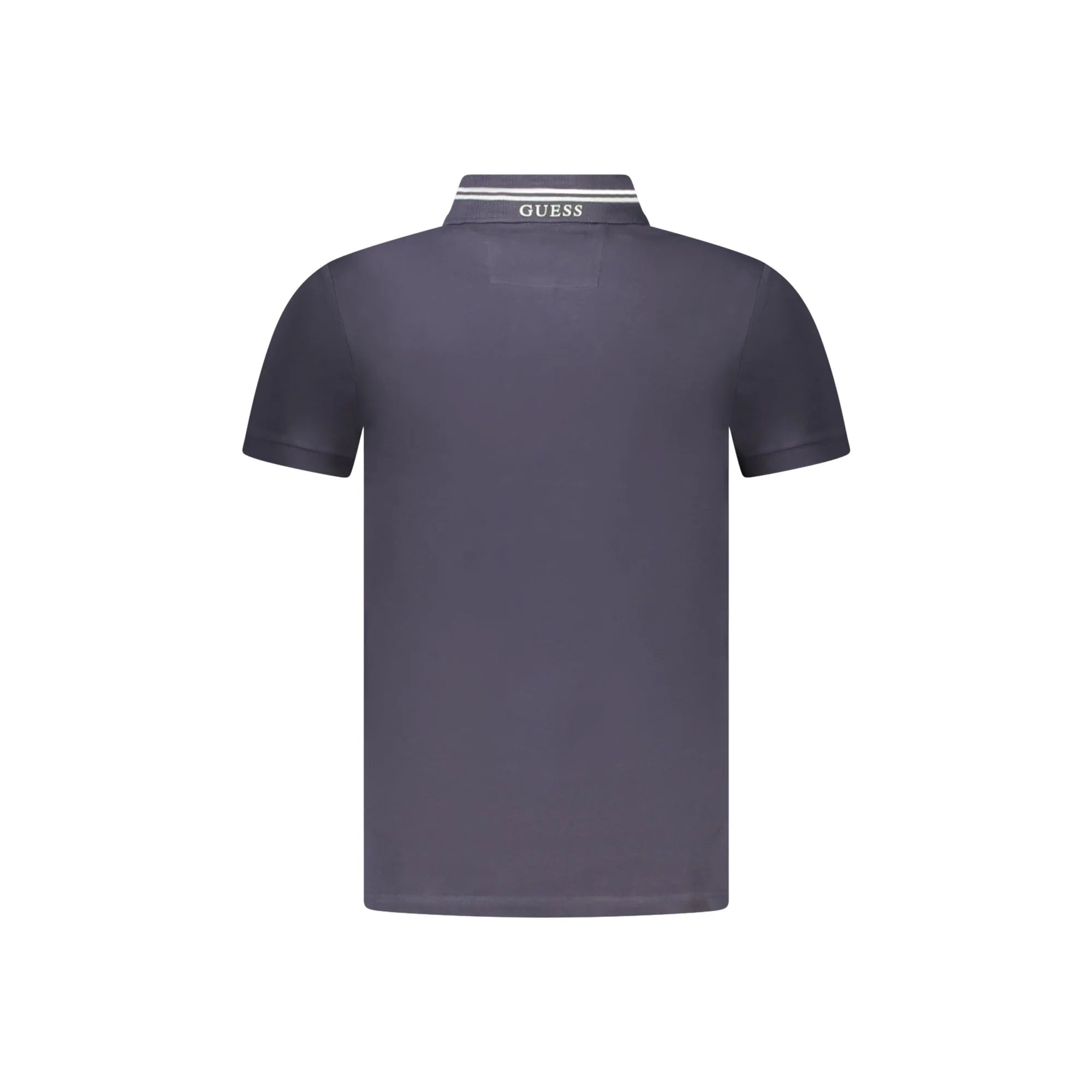 Guess Jeans Polo Maniche Corte Uomo Blu Logo - vista 2