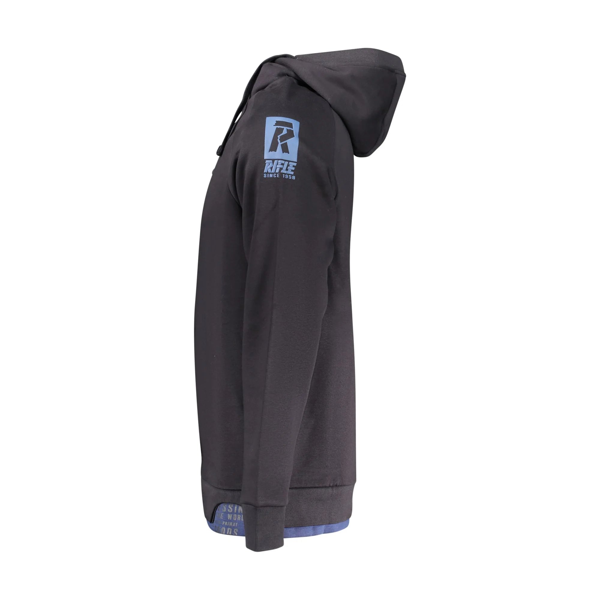Rifle Felpa Maniche Lunghe Uomo Blu Stampa Felpe - vista 3