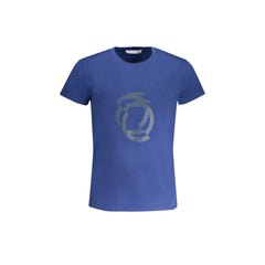 Trussardi T-Shirt Μανίκια Κοντά Ανδρική Μπλε Εκτύπωση