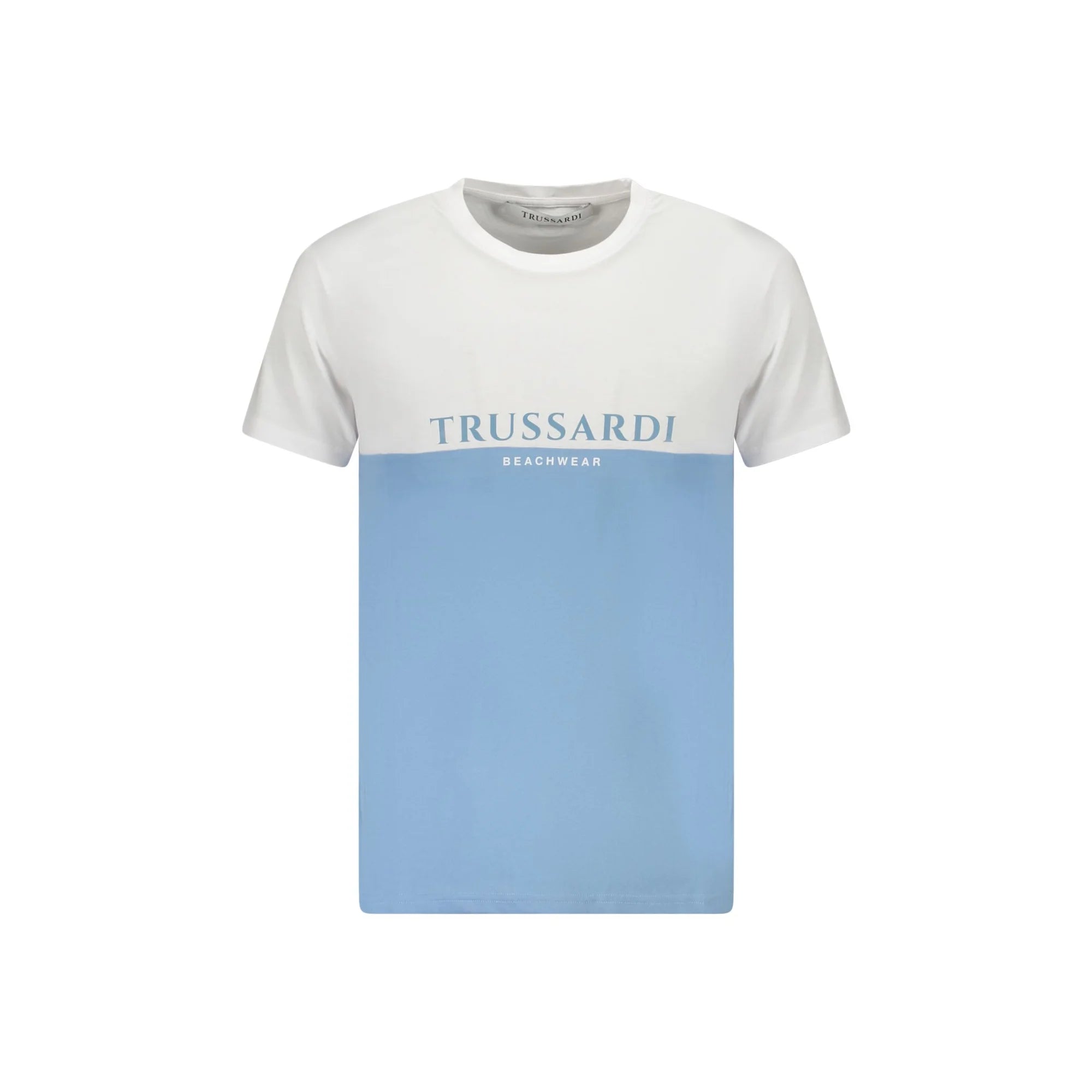 TRUSSARDI T-SHIRT MANICHE CORTE UOMO AZZURRO