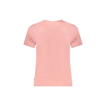 Guess Jeans T-Shirt Maniche Corte Donna Rosa Stampa Logo - vista 2