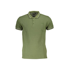 Cavalli Class Polo Manga Curta Homem Verde Bordado