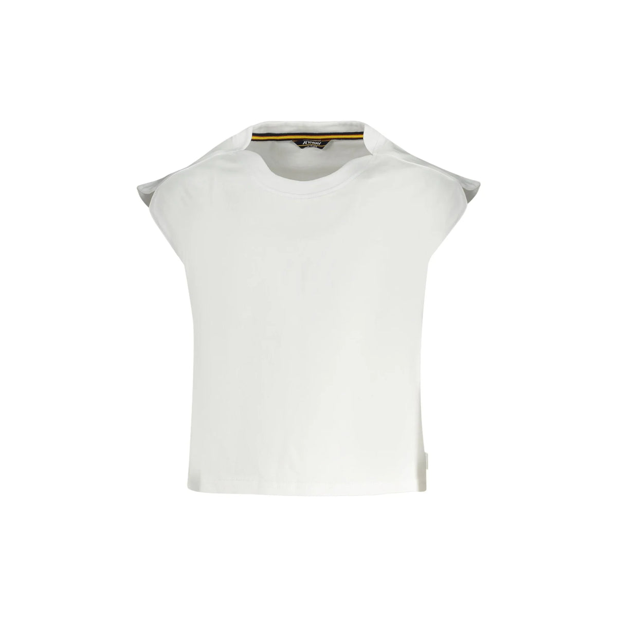K-WAY T-SHIRT MANICHE CORTE BAMBINA BIANCO