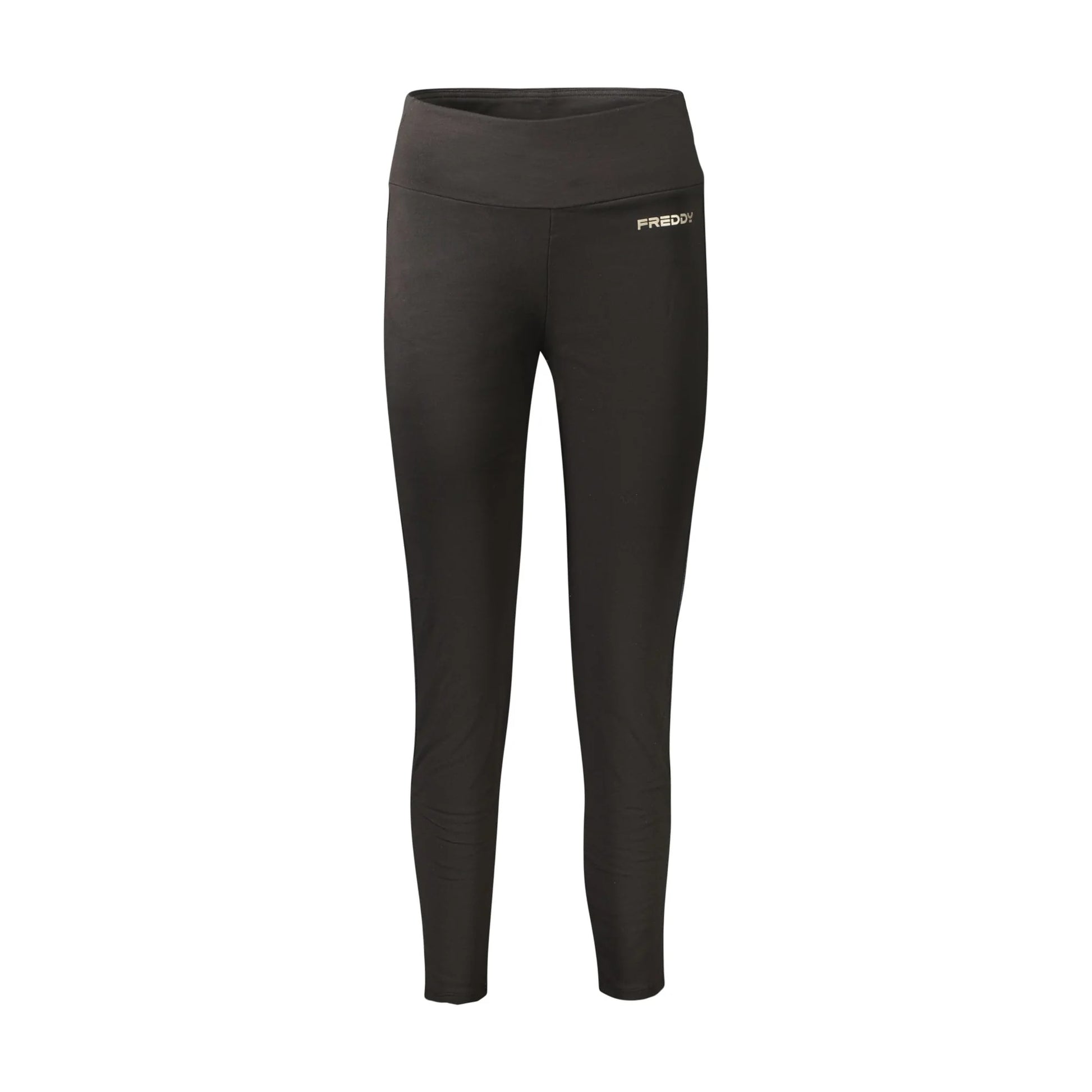 Freddy Pantaloni Leggins Donna Nero Stampa Logo - foto prodotto