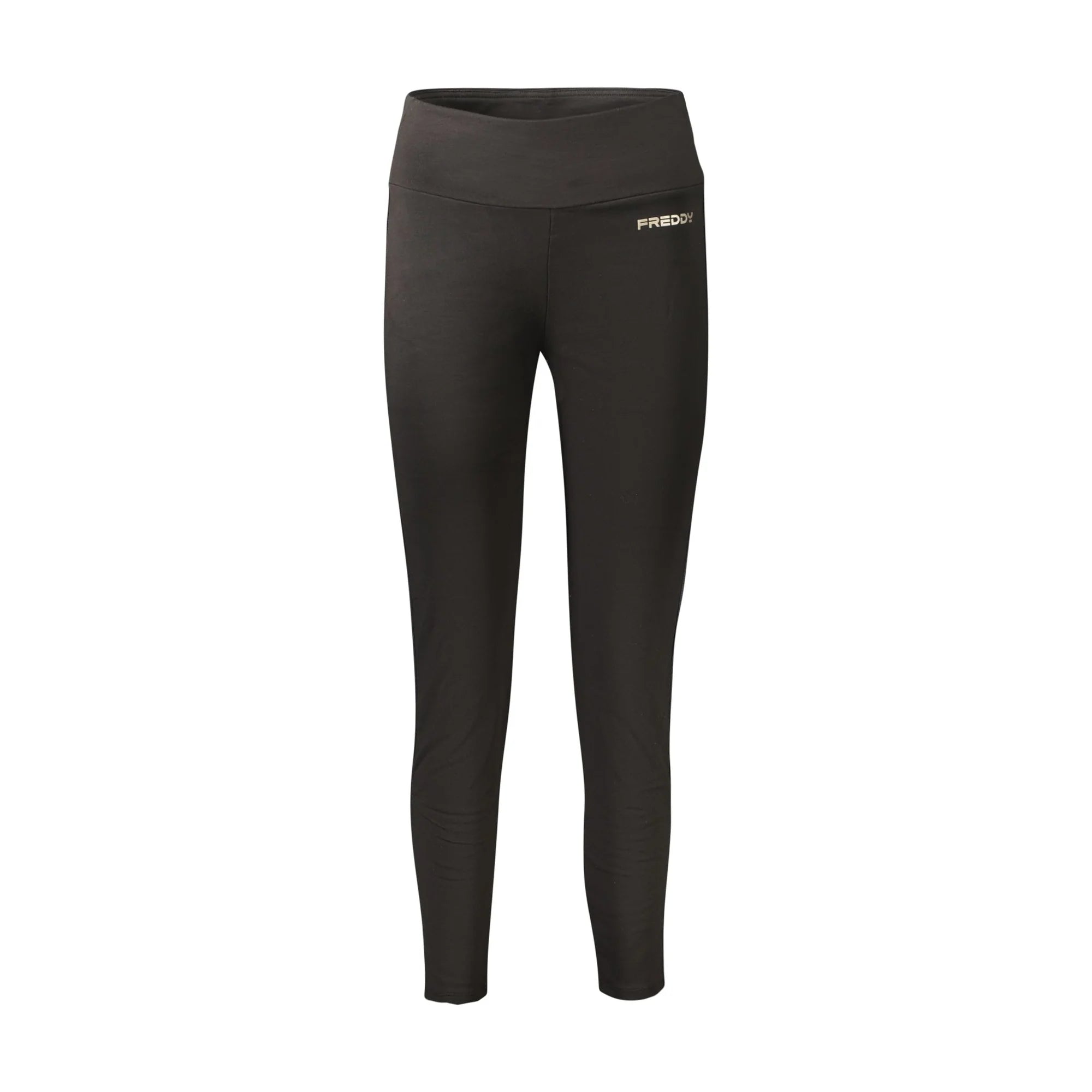 Freddy Pantaloni Leggins Donna Nero Stampa Logo - foto prodotto