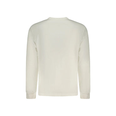 Calvin Klein T-Shirt Maniche Lunghe Uomo Bianca Ricamo Logo bianco - vista 2