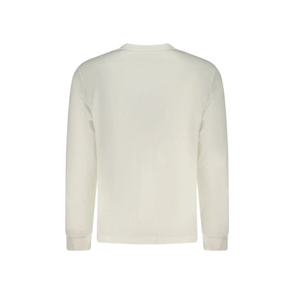 Calvin Klein T-Shirt Maniche Lunghe Uomo Bianca Ricamo Logo bianco - vista 2