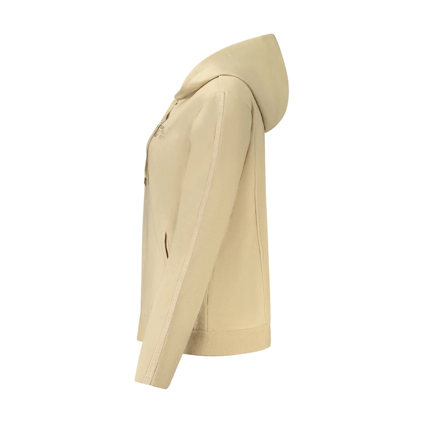 Freddy Felpa Maniche Lunghe Donna Beige Zip Felpe - vista 3