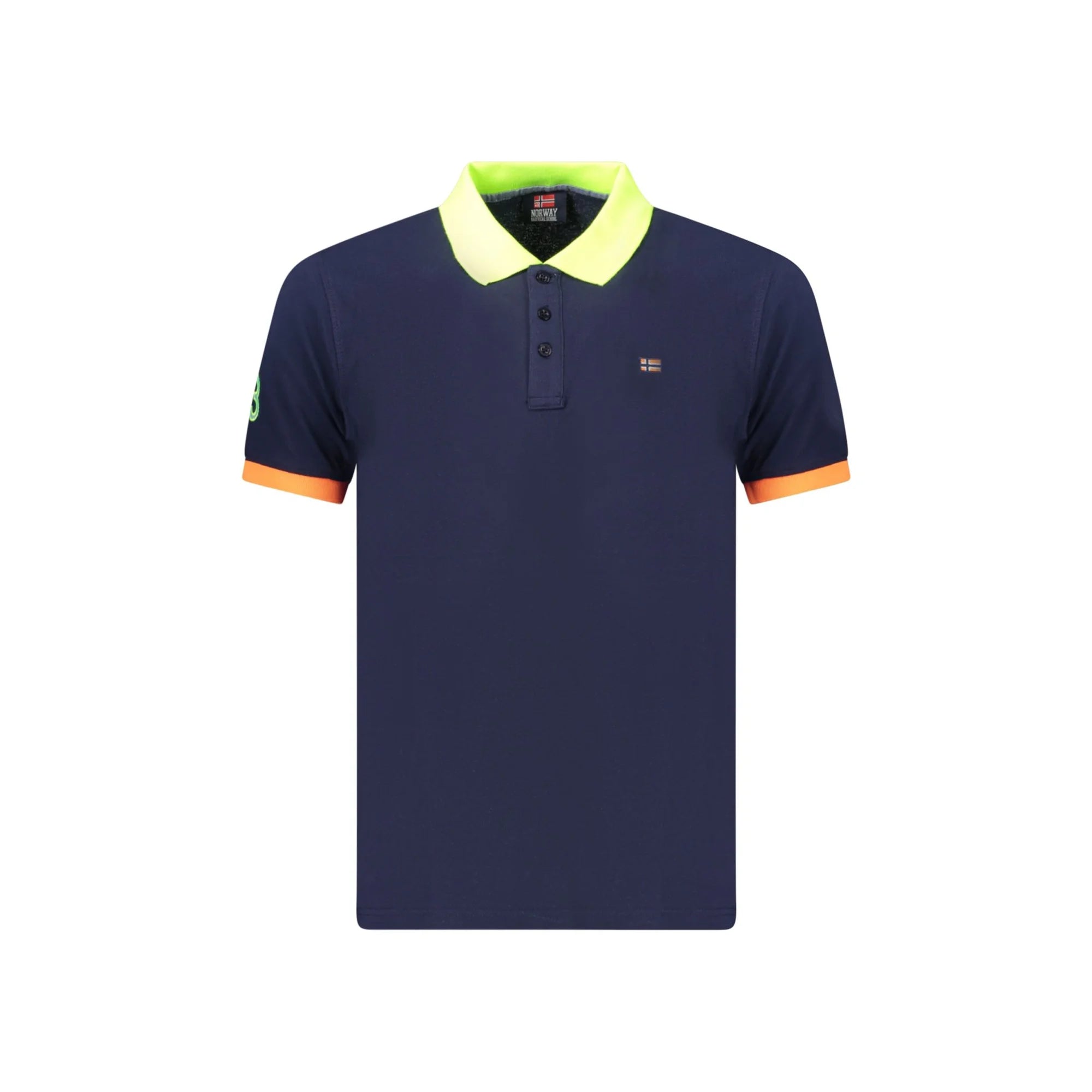 NORWAY 1963 POLO MANICHE CORTE UOMO BLU