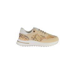 Alv By Alviero Martini Sneakers Donna Beige Stampa Passport