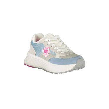 Blauer Sneakers donna bianco