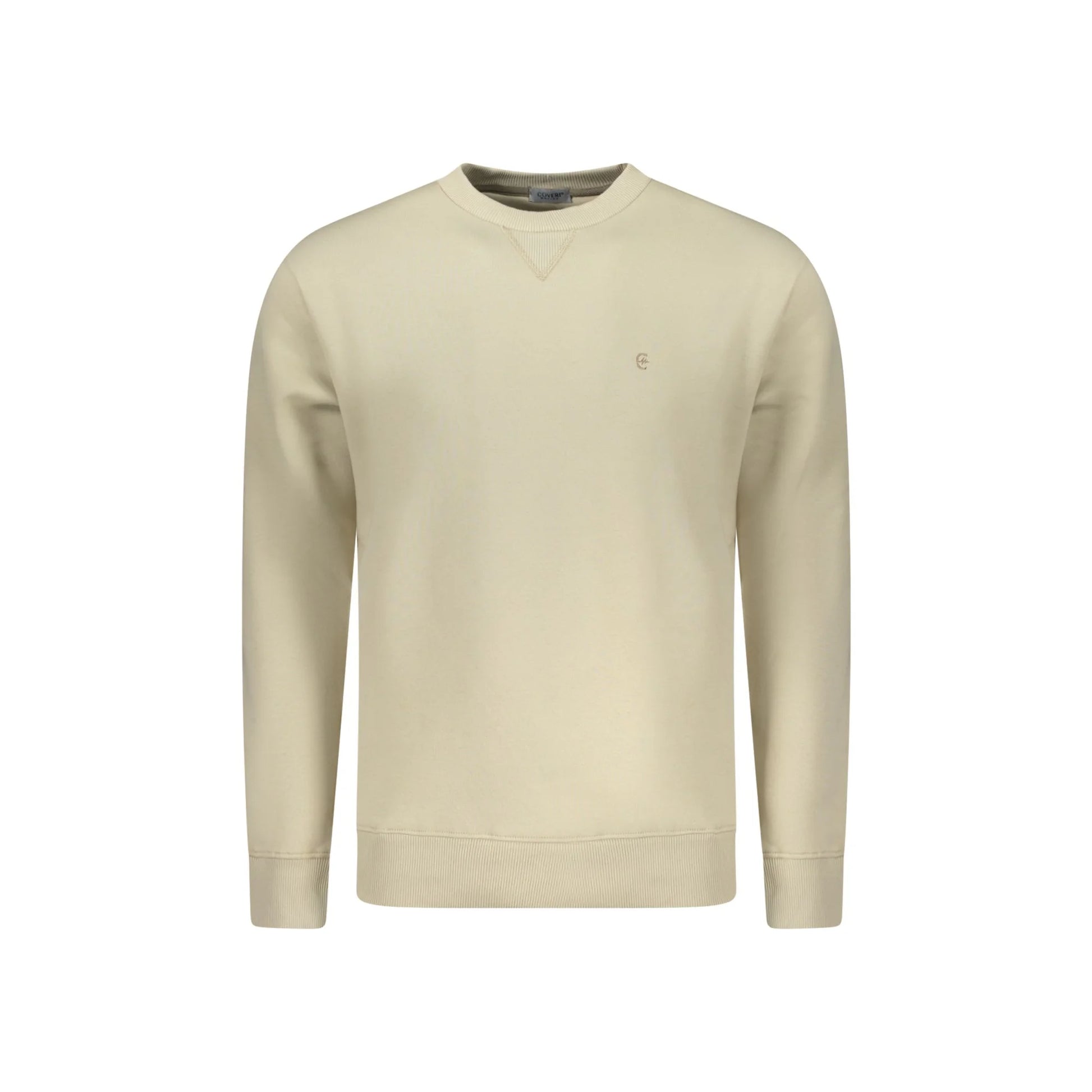 Coveri Moving Felpa Maniche Lunghe Uomo Beige Ricamo Felpe - foto prodotto