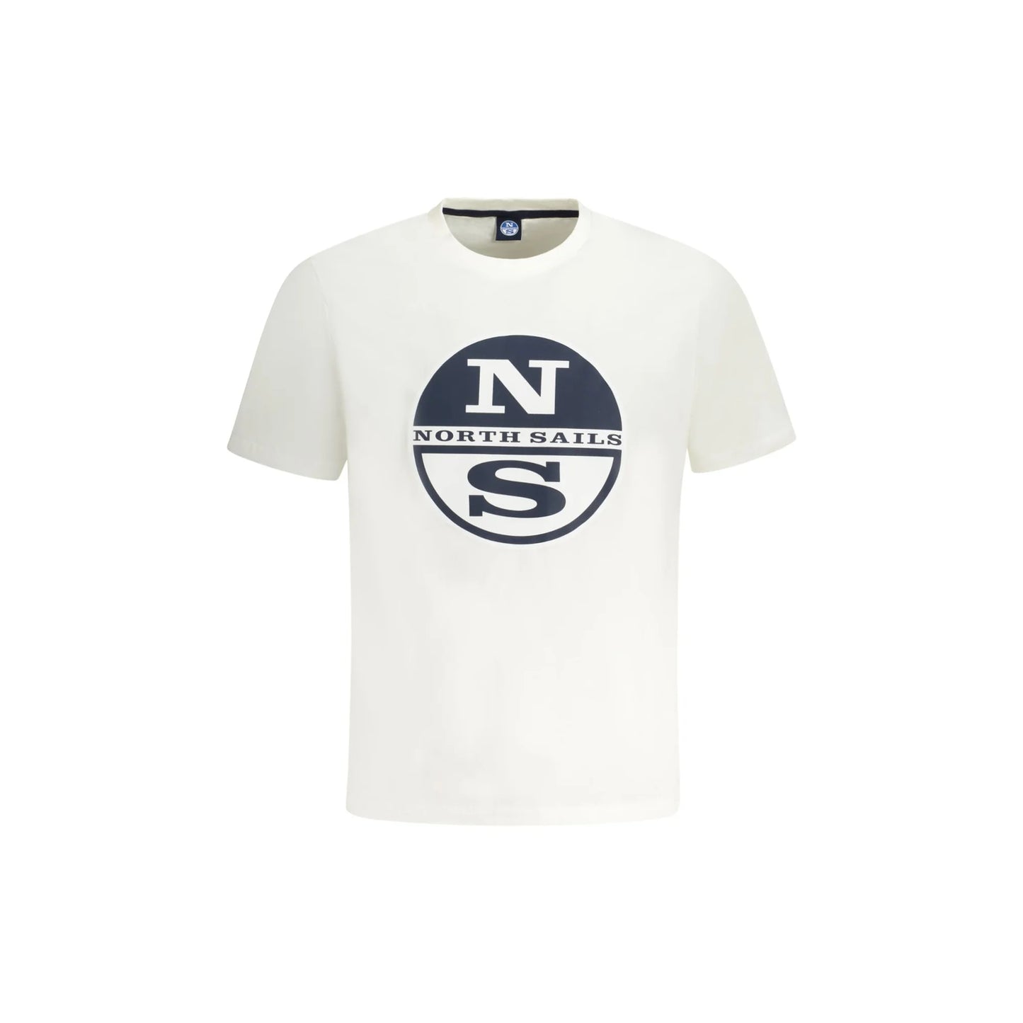 North Sails T-Shirt Maniche Corte Uomo Bianca Stampa Logo Bianco - foto prodotto