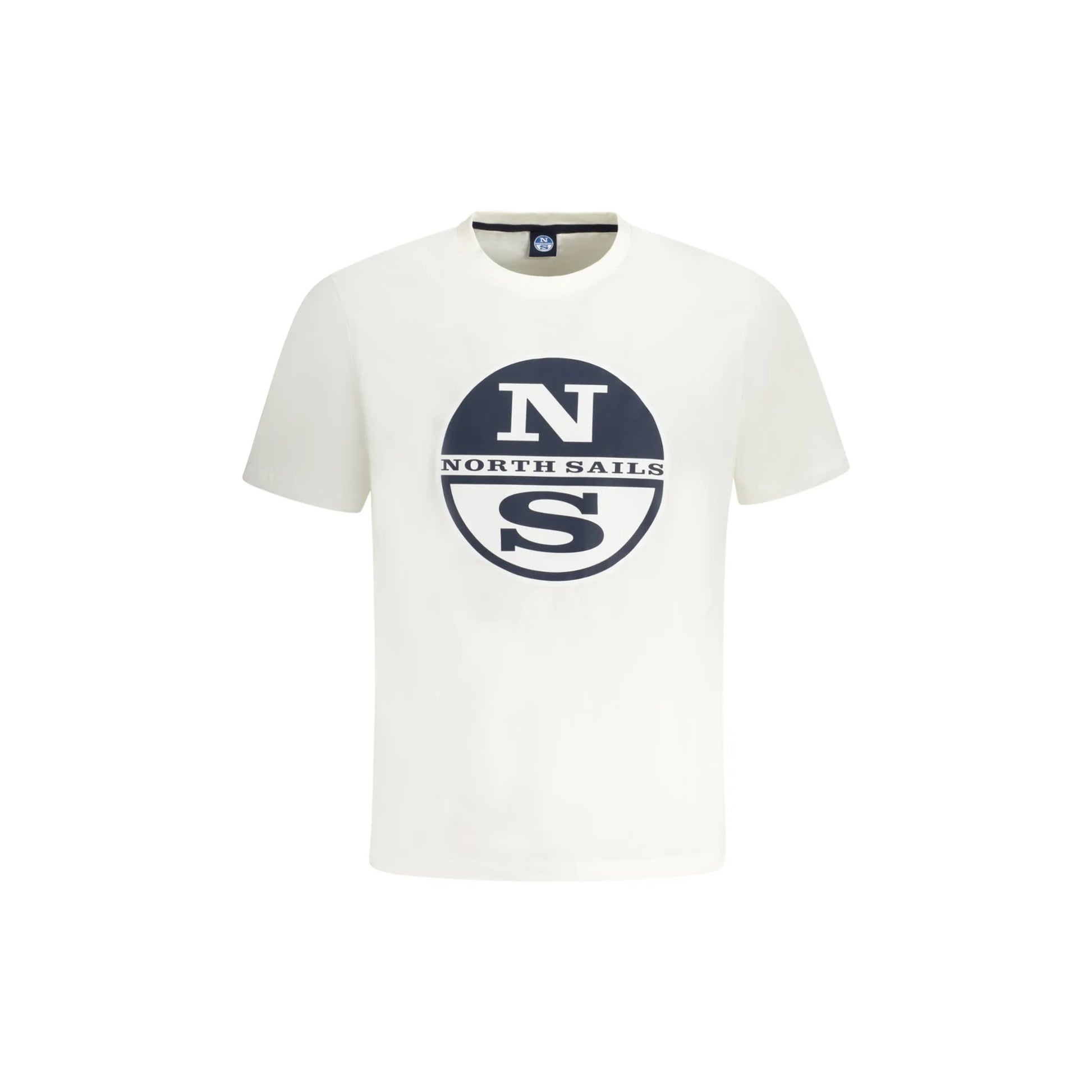 North Sails T-Shirt Maniche Corte Uomo Bianca Stampa Logo Bianco - foto prodotto