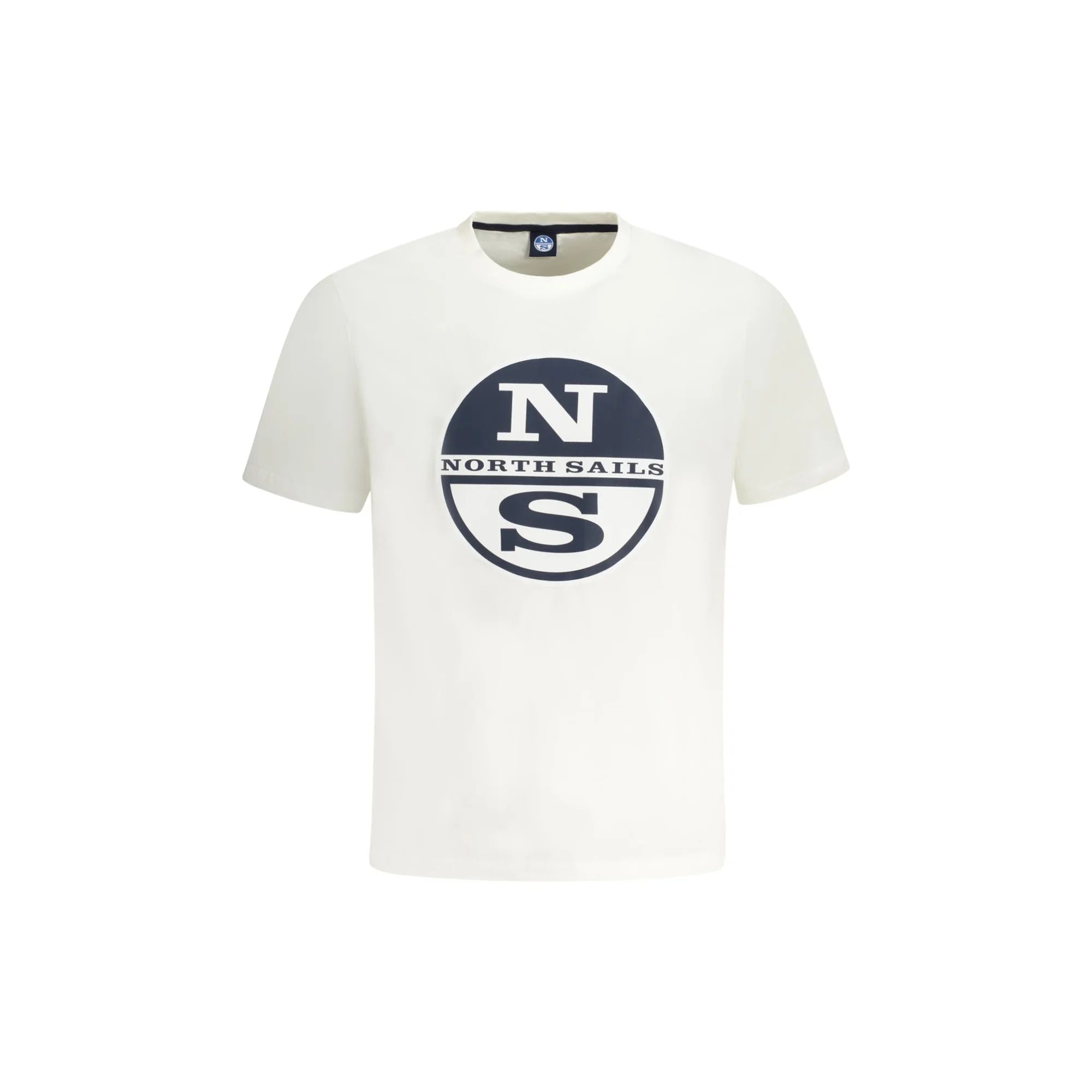 North Sails T-Shirt Maniche Corte Uomo Bianca Stampa Logo Bianco - foto prodotto