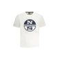 North Sails T-Shirt Maniche Corte Uomo Bianca Stampa Logo Bianco - foto prodotto