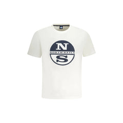 North Sails T-Shirt Maniche Corte Uomo Bianca Stampa Logo