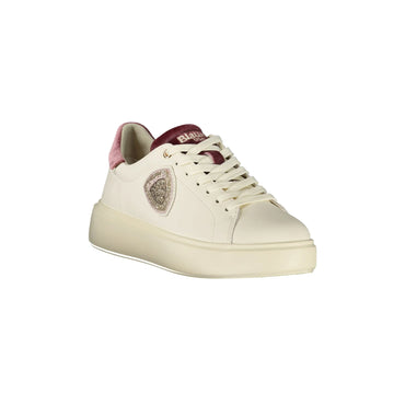Blauer Sneakers donna bianco
