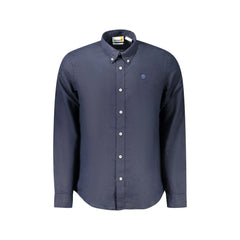 Timberland Camicia Maniche Lunghe Uomo Blu Ricamo