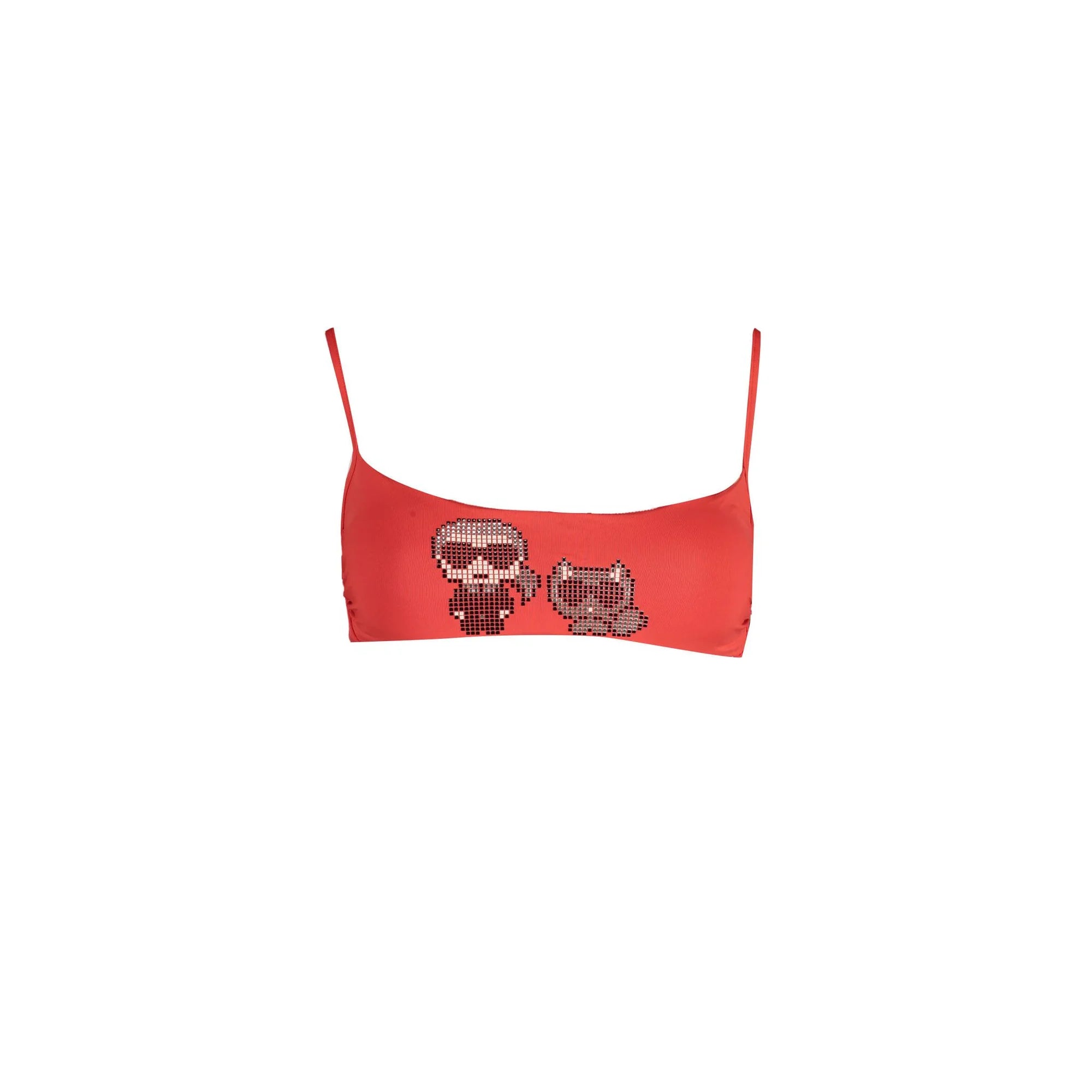 KARL LAGERFELD BEACHWEAR COSTUME PARTE SOPRA DONNA ROSSO