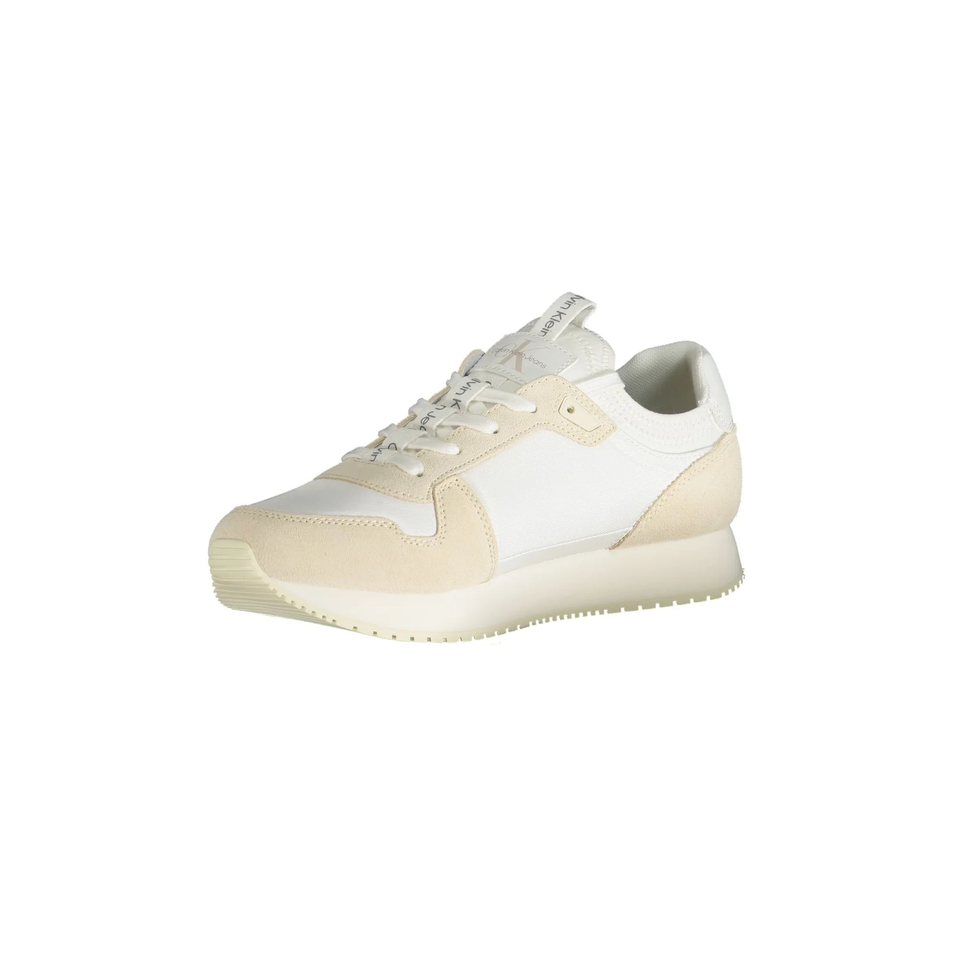 CALVIN KLEIN Scarpe Sneakers Uomo Bianche con Dettagli a Contrasto e Logo bianco - vista 3